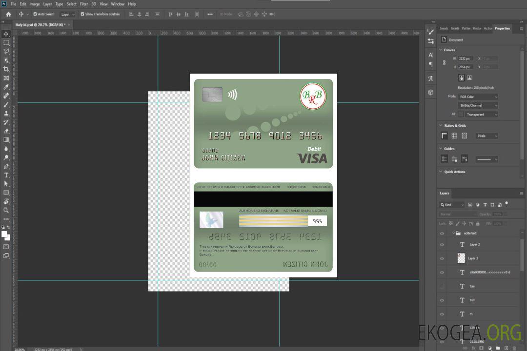 Burundi Banque de la République du Burundi carte de débit visa template Burundi Banque de la République du Burundi carte de débit visa template